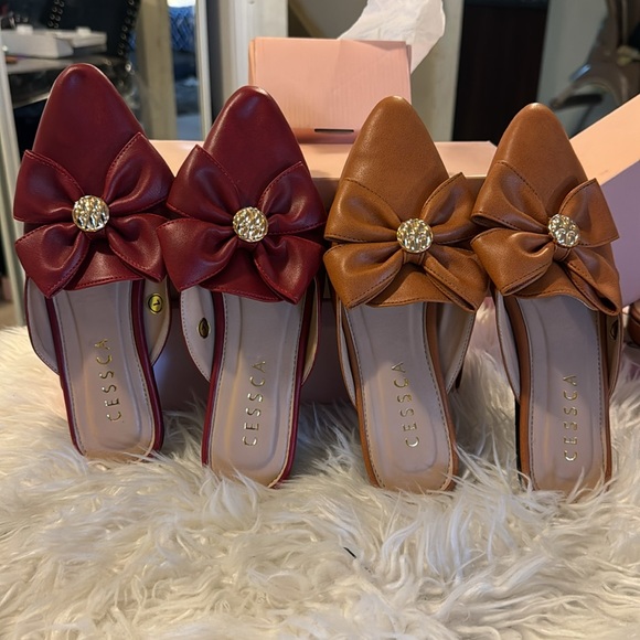 FLAT MULES ,SQUARE TOE FLAT MULES SIZE 7 - Picture 3 of 4